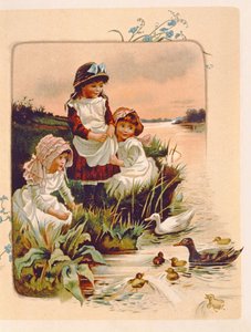 Feeding Ducks, illustration from 